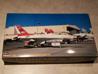 Hasegawa 1/48 F - 16b Falcon Usaf Flight Test Center Model Kit 06168 Oop Rare