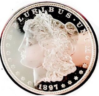 1897 Morgan Silver Dollar Coin Us Old Coin American Money Rare Collectors Uc