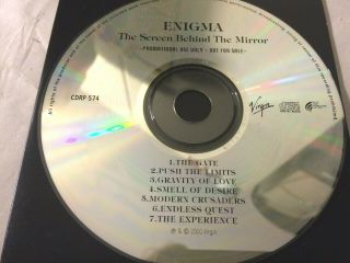 Enigma Rare Australian Promo Only The Screen Behind The Mirror Cd 7track Cdrp574