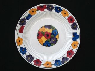 Rare 1920s Ridgway Bedford Ware Everglades Luncheon Plate Floral/flowers England