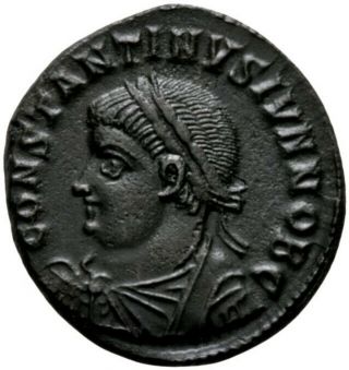 Constantine Ii (330 - 334 Ad) Rare Follis.  Antioch Iu 2489