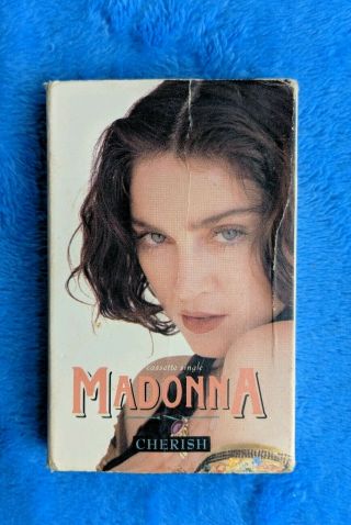 Madonna Cherish Cassette Tape Single 1989 Pop Music 9 22883 - 4 Rare