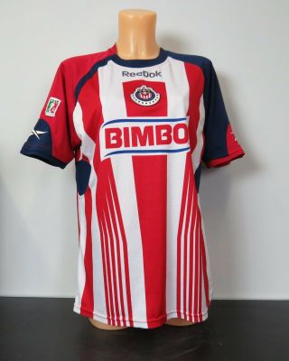 Rare Chivas Guadalajara Ladies 2010 Home Shirt Reebok Soccer Jersey Fmf Size M