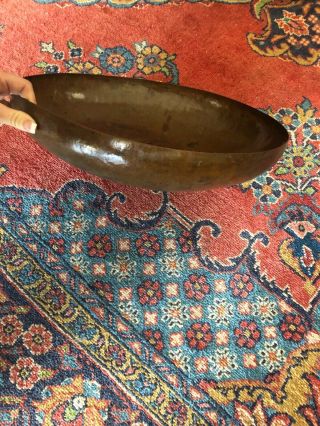 Rare Large Hammered Arts And Crafts 16 1/2 Inch Copper Bowl 10