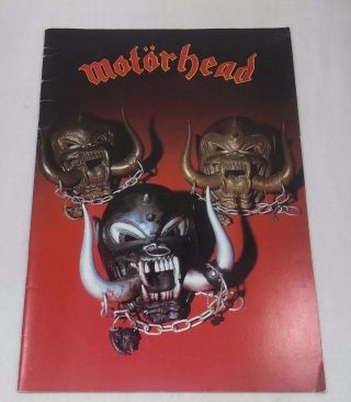 Motorhead Iron Fist 24 - Page 1982 Tour Program Rare Lemmy Heavy Metal Punk