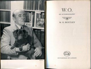 W.  O.  Bentley,  An Autobiography 1958 - Rare Book