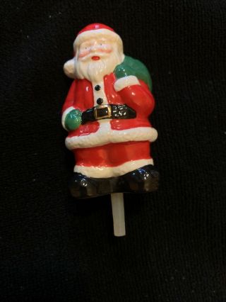 Nora Fleming Rare And Retired Mini Santa Claus Holding Bag A58