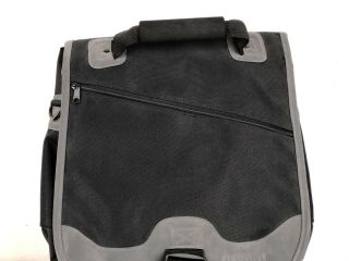 Rare Kensington Polyester/Suede Convertible Backpack/Messenger Laptop Bag 3