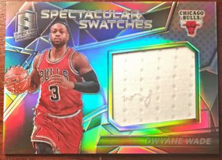 2016 - 17 Spectra Dwyane Wade Spectacular Swatches Jersey Card /149 10 Sp Rare