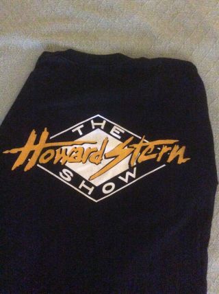 The Howard Stern Tv Show Black Long Sleeve Shirt Xl Rare