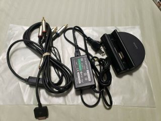 Sony PSP Go Docking Station/Charging Cradle Base PSP - N340,  Cables (RARE) 2