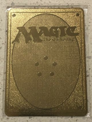 BLACK LOTUS Alpha Beta UNLIMITED MTG Magic The Gathering Metal Gold Custom Card 2