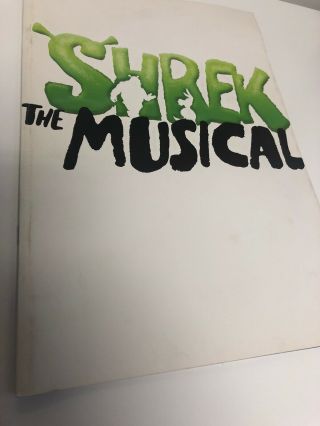 Shrek Musical Rare Broadway Souvenir Program Sutton Foster Brian D’arcy James