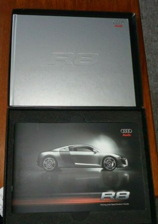 Audi R8 4.  2 V8 Car Hardback Book And Sales Brochure Customer Set Oct 2006 {rare)