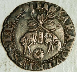 Naples Italy Silver Carlino 1516 - 1556 (charles V),  Rare,  Sought After