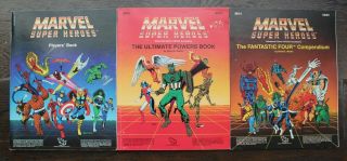 Ultra Rare - Marvel Heroes Rpg Role Playing Game Advanced Set Tsr (1986)