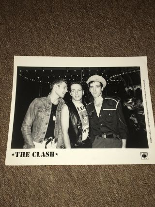 The Clash - Rare Record Promo Photo.  Joe Strummer,  Mick Jones