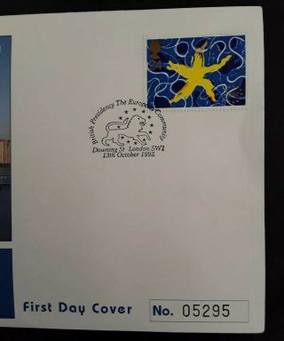1992 British Presidency Of Europe Coin & First Day Cover Stamp number 5295 - rare 2