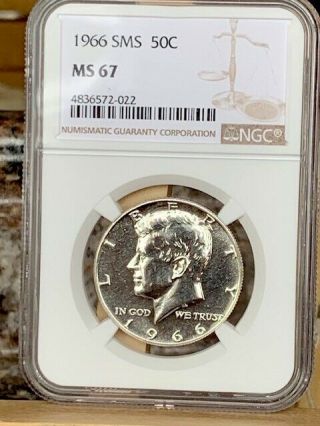 1966 Silver Kennedy Ngc Sms 67 Rare