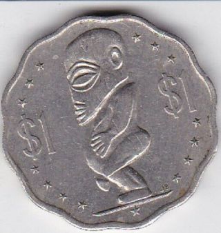 Cook Islands $1 Dollar 2010 Qe Ii Coin Edge Rare Look