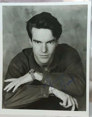 Dennis Quaid Signed 8x10 Photo Rare Old Stock Casting Photo B&w Young
