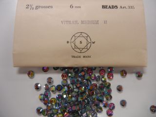 72 Swarovski Rare Crystal Beads,  6mm Vitrail Medium 335
