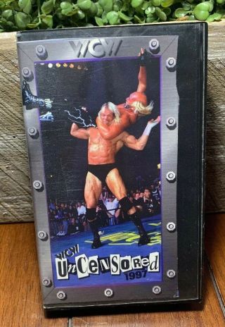 Wcw Uncensored 97 Vhs Rare Video 1997 ‘97 Sting Hogan Giant Benoit Hall Nash Nwo
