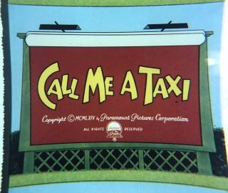 Call Me A Taxi (1964) Swifty & Shorty 35mm Print Ib Technicolor Rare Cartoon