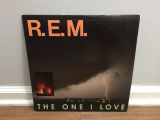 R.  E.  M.  The One I Love Vinyl Maxi 12” Rare 2 Live Songs 1987 Cond Stipe