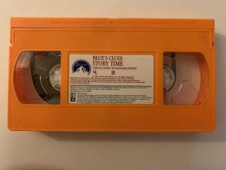 Blue’s Clues Story Time VHS 1998 Nick Jr.  Nickelodeon Video Tape Rare 838883 3
