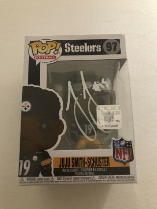 Juju Smith Schuster Signed Pittsburgh Steelers Funko Pop Vinyl Auto Jsa Rare