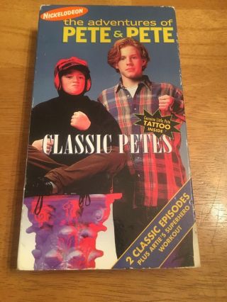 The Adventures Of Pete And Pete: Classic Petes (vhs,  1994) Nickelodeon Rare
