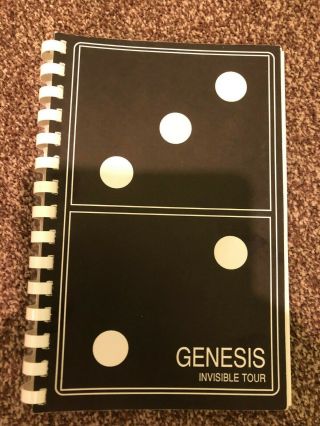 Genesis Concert Tour Crew Itinerary ‘87 Invisible Touch Rare Music Memorabilia