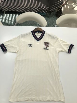 Rare 1986 England ‘world Cup’ Home Shirt Medium