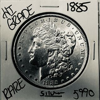 1885 Morgan Silver Dollar Hi Grade U.  S.  Rare Coin 5990