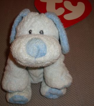 Ty Pluffie Baby Whiffer Blue Puppy Dog 2006 No Tag Beanie 8 " Plush Toy Rare