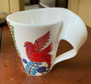 Villeroy & Boch Wave Acapulco Mug/cup Large Mug Birds Tea Coffee Rare