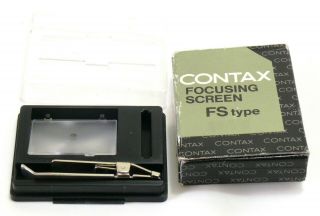 Rare Contax Fs - 41 Focusing Screen For Rts Ii Boxed - 33156