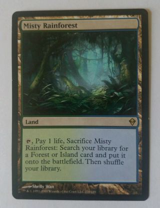 1x Misty Rainforest - Zendikar - Sp - Magic The Gathering - X1