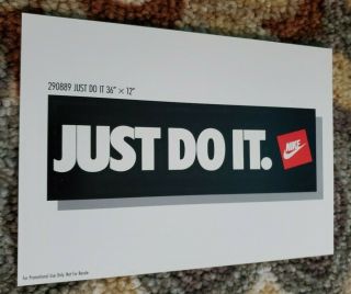Vintage/original/rare - Nike Poster Card - Just Do It - 1990/1991 - 5 " X 7 "