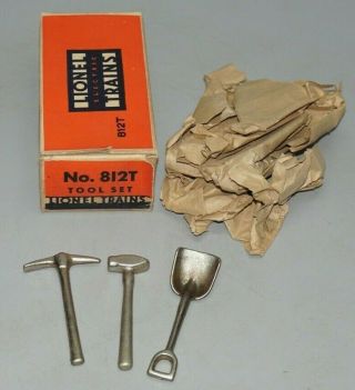 Lionel Prewar 812t 3 - Piece Tool Set W/original Wrapping Paper & Box Rare
