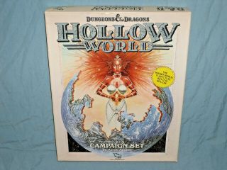 Ad&d 2nd Edition Campaign Boxed Set - Hollow World (rare And Complete)