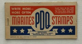 Us Military Marines Army Air Corp Navy Pdq Postage Stamps 1942 Rare
