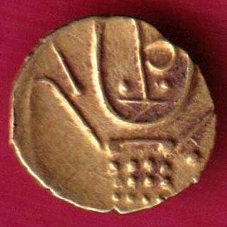 Ancient - South Indian - Gold Fanam - Rare Coin J12