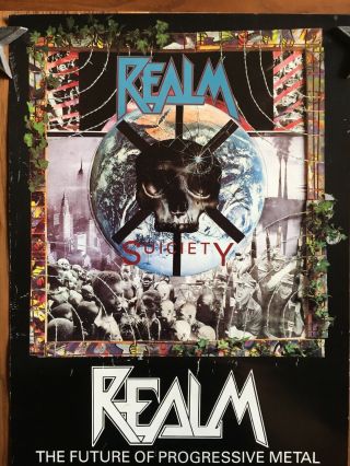 Realm “Suiciety” On Tour Now With Annihilator 1990 Roadracer Records Poster Rare 2
