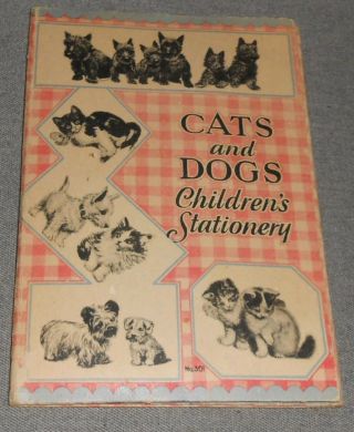 Rare Vintage Cats And Dogs Children 