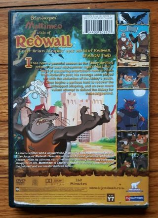 Redwall Complete Seasons 1 & 2 Tale Of Mattimeo Next Adventure Begins RARE OOP 3