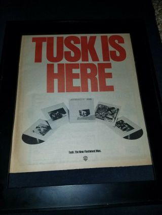 Fleetwood Mac Tusk Rare Promo Poster Ad Framed