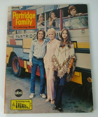 Rare 1970 The Partridge Family A Coloring Book Bonus Book Cover