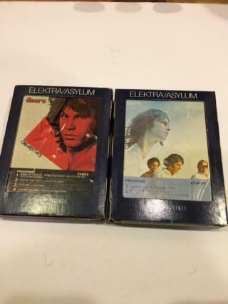 The Doors " 13 & Greatest Hits " Vintage Rare 8 Track Tapes In Boxes - Good